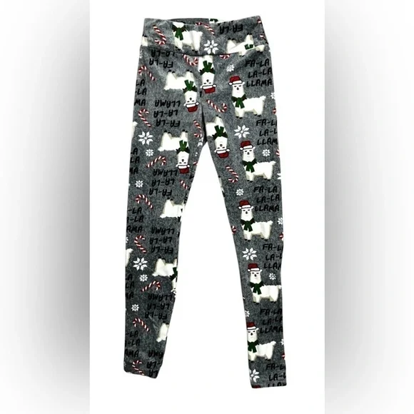 No Boundaries Christmas Leggings, Gray, SZ: 3-5 - Picture 2 of 5